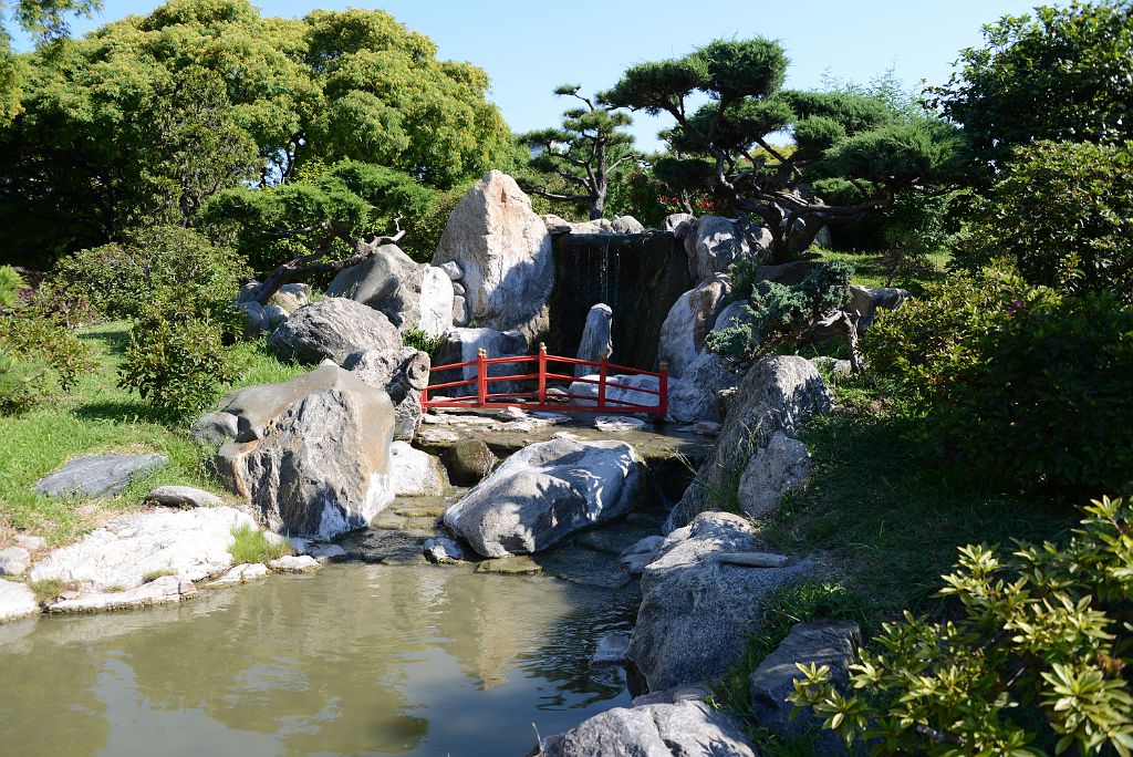 20 Waterfall And Red Fence Japones Japanese Garden Buenos Aires